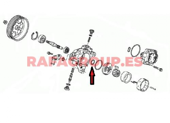 91346PLA003 - Junta tórica, conducto refrigerante